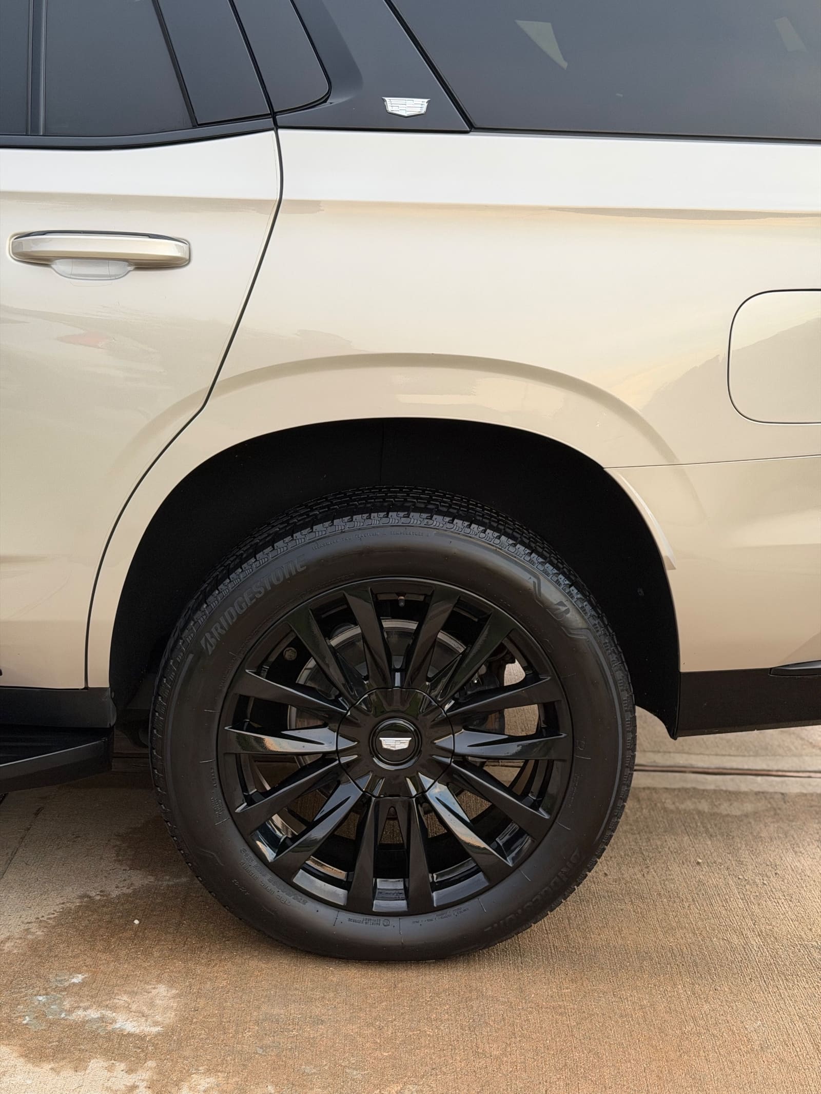 The same wheel cleaned, the finish clear again